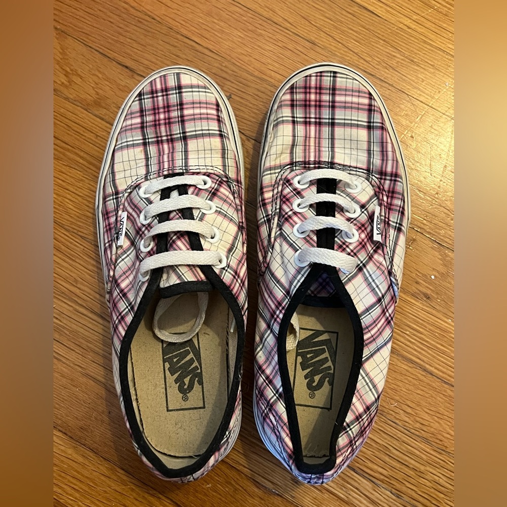 Plaid Vans - size 6.5